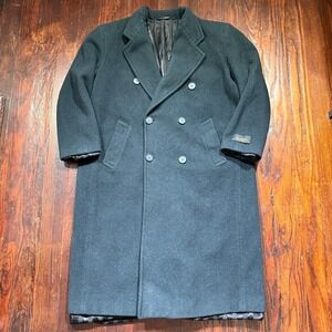 Mario Valente Coat Men 40/ 50‎ Wool Cashmere Topcoat MADE IN ITALY Overcoat